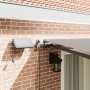 Toldo Retráctil Manual con LED Gris Claro 400x300 cm, Tela de Repuesto para Toldo de 4x3 m Marco Gris Claro by , Awnings - Re...
