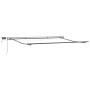 Toldo Retráctil Manual con LED Gris Claro 400x300 cm, Tela de Repuesto para Toldo de 4x3 m Marco Gris Claro by , Awnings - Re...