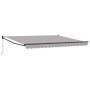 Toldo Retráctil Manual Gris Claro 400x300 cm, Tela de Repuesto para Toldo de 4x3 m Gris Claro by , Awnings - Ref: Foro24-3330...
