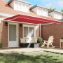 Toldo Retráctil Automático Rojo 400x300 cm, Tela de Reemplazo para Toldo para Marco de 4x3 m Rojo by , Awnings - Ref: Foro24-...
