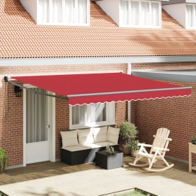 Toldo Retráctil Automático Rojo 400x300 cm, Tela de Reemplazo para Toldo de 4x3 m Rojo by , Awnings - Ref: Foro24-3330698, Pr...