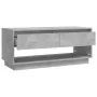 TV stand made of gray concrete plywood 102x41x44 cm by vidaXL, TV Furniture - Ref: Foro24-809489, Price: 66,70 €, Discount: %