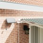 Toldo Retráctil Manual con LED Verde y Blanco 400x300 cm, Tela de reemplazo para toldo de marco de 4x3 m Verde y Blanco by , ...