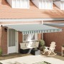 Toldo Retráctil Manual  Verde y Blanco 400x300 cm, Tela de reemplazo para toldo  para armazón de 4x3 m Verde y Blanco | Foro24.es | Tu tienda online para hogar, jardín y más Foro24.es