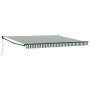 Toldo Retráctil Manual  Verde y Blanco 400x300 cm, Tela de reemplazo para toldo  para armazón de 4x3 m Verde y Blanco | Foro24.es | Tu tienda online para hogar, jardín y más Foro24.es