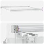 Toldo Retráctil Automático Verde y Blanco 400x300 cm, Tela de Reemplazo para Toldo 4x3 m Marco Verde y Blanco by , Awnings - ...