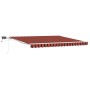 Toldo Retráctil Manual con LED Naranja y Marrón 400 x 350 cm | Foro24.es | Tu tienda online para hogar, jardín y más Foro24.es