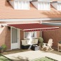 Toldo Retráctil Manual con LED Naranja y Marrón 400 x 350 cm | Foro24.es | Tu tienda online para hogar, jardín y más Foro24.es