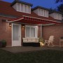 Toldo Retráctil Manual con LED Naranja y Marrón 400 x 350 cm | Foro24.es | Tu tienda online para hogar, jardín y más Foro24.es