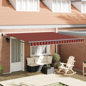 Toldo Retráctil Automático Amarillo y Naranja 400x350 cm by , Awnings - Ref: Foro24-3330745, Price: 419,66 €, Discount: %