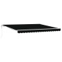 Toldo Retráctil Automático Negro 400x350 cm, Tela de Repuesto para Toldo de 4x3.5 m Marco Negro by , Awnings - Ref: Foro24-33...