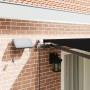 Toldo Retráctil Manual con LED Negro 400x350 cm, Tela de Repuesto para Toldo para Estructura de 4x3.5 m Negra by , Awnings - ...