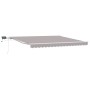 Toldo Retráctil Manual  con LED Gris Claro 400x350 cm, Tela de Reemplazo para Toldo  de 4x3.5 m Gris Claro | Foro24.es | Tu tienda online para hogar, jardín y más Foro24.es