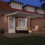 Toldo Retráctil Manual  con LED Gris Claro 400x350 cm, Tela de Reemplazo para Toldo  de 4x3.5 m Gris Claro | Foro24.es | Tu tienda online para hogar, jardín y más Foro24.es