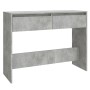 Engineered wood console table in concrete gray, 100x35x76.5 cm by vidaXL, Side tables - Ref: Foro24-809840, Price: 52,66 €, D...