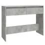 Engineered wood console table in concrete gray, 100x35x76.5 cm by vidaXL, Side tables - Ref: Foro24-809840, Price: 52,02 €, D...