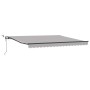 Toldo Retráctil Automático  con Luz LED Gris Claro 400x350 cm, Tela de Reemplazo para Toldo  de 4x3.5 m Gris Claro | Foro24.es | Tu tienda online para hogar, jardín y más Foro24.es