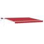 Toldo retráctil manual  con LED rojo 400x350 cm, Tela de repuesto para toldo  para marco de 4x3,5 m rojo | Foro24.es | Tu tienda online para hogar, jardín y más Foro24.es