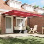 Toldo Retráctil Manual Rojo 400x350 cm,  Tela de Reemplazo para Toldo de 4x3.5 m Marco Rojo | Foro24.es | Tu tienda online para hogar, jardín y más Foro24.es