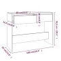 Engineered wood console table in concrete gray, 100x35x76.5 cm by vidaXL, Side tables - Ref: Foro24-809840, Price: 52,02 €, D...