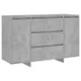 Sideboard with 3 drawers in gray concrete plywood 120x41x75 cm by vidaXL, Sideboards - Ref: Foro24-809615, Price: 124,10 €, D...