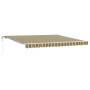 Toldo retráctil automático  Verde y Amarillo 400x350 cm, Tela de reemplazo para el toldo  de 4x3.5 m Verde y Amarillo | Foro24.es | Tu tienda online para hogar, jardín y más Foro24.es