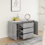 Sideboard with 3 drawers in gray concrete plywood 120x41x75 cm by vidaXL, Sideboards - Ref: Foro24-809615, Price: 124,10 €, D...