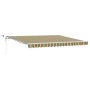 Toldo Retráctil Automático con LED Verde y Amarillo 400x350 cm,  Tela de Repuesto para Toldo de 4x3.5 m Verde y Amarillo | Foro24.es | Tu tienda online para hogar, jardín y más Foro24.es