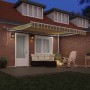 Toldo Retráctil Automático con LED Verde y Amarillo 400x350 cm,  Tela de Repuesto para Toldo de 4x3.5 m Verde y Amarillo | Foro24.es | Tu tienda online para hogar, jardín y más Foro24.es