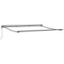 Toldo Retráctil Automático con LED Verde y Blanco 400x350 cm, Tela de Reemplazo para Toldo de 4x3.5 m Marco Verde y Blanco by...