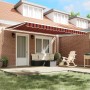 Toldo Retráctil Manual en Naranja y Marrón, 450x300 cm | Foro24.es | Tu tienda online para hogar, jardín y más Foro24.es