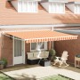 Toldo Retráctil Manual Amarillo y Naranja 450x300 cm by , Awnings - Ref: Foro24-3330907, Price: 318,21 €, Discount: %