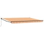 Toldo Manual Retráctil Amarillo y Naranja 450x300 cm by , Awnings - Ref: Foro24-3330909, Price: 271,38 €, Discount: %