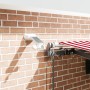 Toldo Retráctil Automático con LED Rayado Rojo y Blanco 450x300 cm by , Awnings - Ref: Foro24-3330920, Price: 530,17 €, Disco...