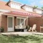 Toldo Retráctil Manual Rayas Rojas y Blancas 450x300 cm von , Markisen - Ref: Foro24-3330921, Preis: 307,96 €, Rabatt: %