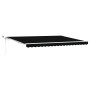 Toldo Retráctil Automático  con LED Negro 450x300 cm, Tela de Reemplazo para Toldo  de 4,5x3 m Negro | Foro24.es | Tu tienda online para hogar, jardín y más Foro24.es