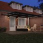 Toldo Retráctil Manual con LED Negro 450x300 cm, Tela de Reemplazo para Toldo de 4.5x3 m Negro by , Awnings - Ref: Foro24-333...