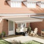 Toldo Retráctil Automático con LED Beige 450x300 cm, Tela para Toldo de Reemplazo para Estructura de 4.5x3 m Beige by , Awnin...