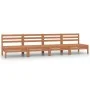 Gartenmöbel Set 4 Stück Massivholz Kiefer honigbraun von vidaXL, Gartensets - Ref: Foro24-3082485, Preis: 198,97 €, Rabatt: %