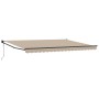 Toldo Retráctil Automático Beige 450x300 cm, Tela de Reemplazo para Toldo de 4.5x3 m Beige by , Awnings - Ref: Foro24-3330980...