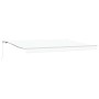 Toldo Retráctil Manual Blanco 450x300 cm, Tela de Reemplazo para Toldo de Marco de 4,5x3 m Blanco by , Awnings - Ref: Foro24-...