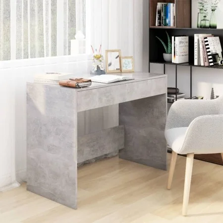 Betongrauer Sperrholzschreibtisch 101x50x76,5 cm von vidaXL, Schreibtische - Ref: Foro24-809561, Preis: 77,91 €, Rabatt: %