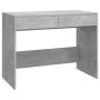 Betongrauer Sperrholzschreibtisch 101x50x76,5 cm von vidaXL, Schreibtische - Ref: Foro24-809561, Preis: 77,91 €, Rabatt: %