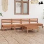 Garden furniture set 5 pieces solid honey brown pine wood by vidaXL, Garden sets - Ref: Foro24-3082490, Price: 245,47 €, Disc...