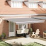 Toldo Retráctil Automático con LED Gris Claro 450x300 cm,  Tela de Reemplazo para Toldo de 4,5x3 m Gris Claro | Foro24.es | Tu tienda online para hogar, jardín y más Foro24.es