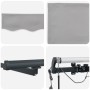 Toldo retráctil automático  con LED gris claro 450x300 cm, Tela de repuesto para toldo  de 4,5x3 m marco gris claro | Foro24.es | Tu tienda online para hogar, jardín y más Foro24.es