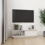 Mueble de TV de madera maciza de pino blanco 110x30x33,5 cm de vidaXL, Muebles TV - Ref: Foro24-809889, Precio: 61,14 €, Desc...