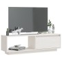 Massiver TV-Schrank aus weißem Kiefernholz, 110 x 30 x 33,5 cm von vidaXL, TV-Möbel - Ref: Foro24-809889, Preis: 61,93 €, Rab...
