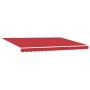 Toldo Retráctil Automático con LED Rojo 450x300 cm, Tela de Repuesto para Toldo de 4,5x3 m Marco Rojo by , Awnings - Ref: For...
