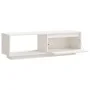 Massiver TV-Schrank aus weißem Kiefernholz, 110 x 30 x 33,5 cm von vidaXL, TV-Möbel - Ref: Foro24-809889, Preis: 61,14 €, Rab...
